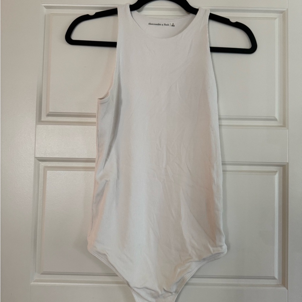 Abercrombie & Fitch White Bodysuit Classic Design